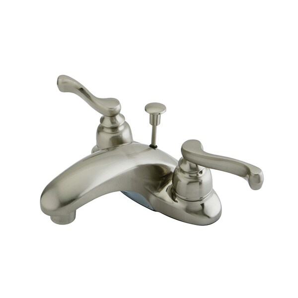 4" Centerset Bathroom Faucet, Brushed Nickel